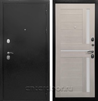 Входная металлическая дверь Авангард 3К (Антик Серебро темное / Лиственница беж)