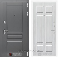 Входная металлическая дверь Лабиринт Платинум 8 (Альберо Грей / Кристалл вуд)