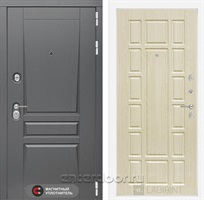 Входная металлическая дверь Лабиринт Платинум 12 (Альберо Грей / Дуб белёный)