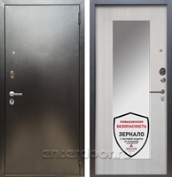 Входная металлическая дверь Аргус Люкс ПРО Милли с Зеркалом (Серебро антик / Ларче светлый)