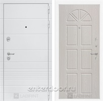 Входная металлическая дверь Лабиринт Трендо 15 (Белый камень / Алмон 25)