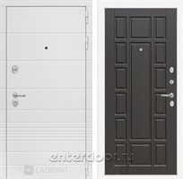 Входная металлическая дверь Лабиринт Трендо 12 (Белый камень / Венге)