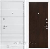 Входная металлическая дверь Лабиринт Трендо 5 (Белый камень / Венге)