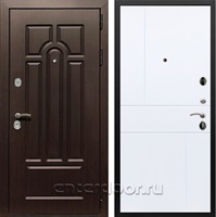 Входная металлическая дверь Армада Эврика 3К ФЛ-290 (Венге / Белый софт)