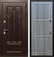 Входная металлическая дверь Армада Эврика 3К ФЛ-1 (Венге / Сандал серый)