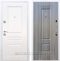 Входная металлическая дверь Армада Премиум Н ФЛ-2 (Белый / Сандал серый)