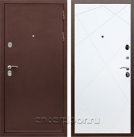 Входная металлическая дверь Армада 5А Лучи (Медный антик / Белый софт)