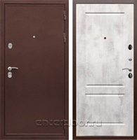 Входная металлическая дверь Армада 5А ФЛ-117 (Медный антик / Бетон светлый)