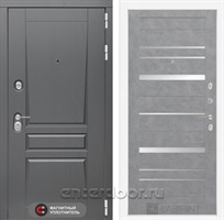 Входная металлическая дверь Лабиринт Платинум 20 (Альберо Грей / Бетон светлый)