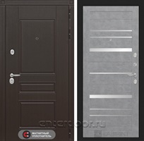 Входная металлическая дверь Лабиринт Мегаполис 20 (Венге / Бетон светлый)