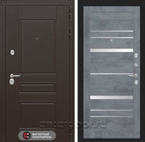 Входная металлическая дверь Лабиринт Мегаполис 20 (Венге / Бетон темный)