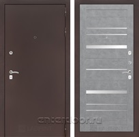 Входная металлическая дверь Лабиринт Классик 20 (Антик медный / Бетон светлый)