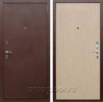 Входная металлическая дверь Армада Эконом (Антик медь / Дуб белёный)