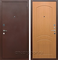 Входная металлическая дверь Армада Арсенал ФЛ-110 (Антик медь / Дуб натуральный)
