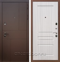 Входная металлическая дверь Армада Урбан ФЛ-243 (Ясень шоколадный / Сандал белый)