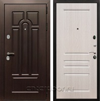 Входная металлическая дверь Армада Эврика 3К ФЛ-243 (Венге / Дуб беленый)