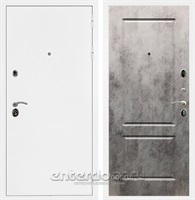 Входная металлическая дверь Армада 5А ФЛ-117 (Белая шагрень / Бетон тёмный)