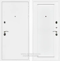 Входная дверь Престиж ФЛ-119 (Белая шагрень / Белый матовый) для установки в квартиру 9586