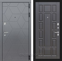 Входная металлическая дверь Лабиринт Cosmo 12 (Графит / Венге)