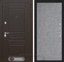 Входная металлическая дверь Лабиринт Мегаполис 21 (Венге / Бетон светлый)