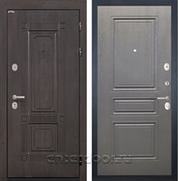 Входная металлическая дверь Интекрон Италия ФЛ-243 (Венге / Дуб вуд графит)