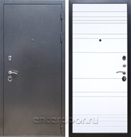 Входная стальная дверь Армада 11 ФЛ-14 (Антик серебро / Белый матовый)
