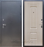 Входная стальная дверь Армада 11 ФЛ-2 (Антик серебро / Дуб белёный)