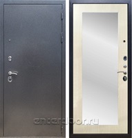 Входная дверь Армада Оптима с Зеркалом Пастораль (Антик серебро / Лиственница беж)