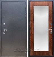 Входная дверь Армада Оптима с Зеркалом Пастораль (Антик серебро / Берёза морёная)