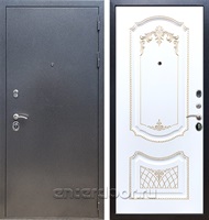 Входная дверь Армада Оптима ФЛ-317 (Антик серебро / Белый патина Золото)