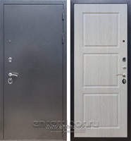 Входная дверь Армада Оптима ФЛ-3 (Антик серебро / Дуб беленый)