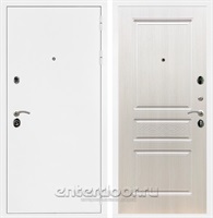 Входная металлическая дверь Сенатор Практик 3К ФЛ-243 (Белая шагрень / Лиственница беж)