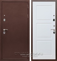Входная металлическая дверь Сенатор Практик 3К ФЛ-3 (Медный антик / Белый матовый)