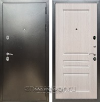Входная металлическая дверь Сенатор Практик 3К ФЛ-243 (Антик серебро / Дуб беленый)