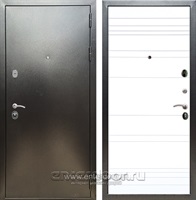 Входная металлическая дверь Сенатор Практик 3К ФЛ-294 (Антик серебро / Белый матовый)