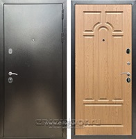 Входная металлическая дверь Сенатор Практик 3К ФЛ-58 (Антик серебро / Дуб светлый)