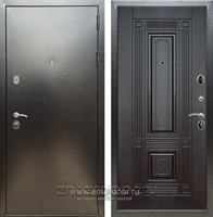 Входная металлическая дверь Сенатор Практик 3К ФЛ-2 (Антик серебро / Венге)