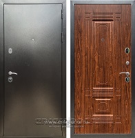 Входная металлическая дверь Сенатор Практик 3К ФЛ-2 (Антик серебро / Берёза морёная)