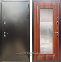 Входная металлическая дверь Сенатор Практик 3К Зеркало ФЛЗ-120 (Антик серебро / Берёза морёная)