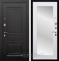 Входная металлическая дверь Армада Лондон с Зеркалом Пастораль (Венге / Белый матовый)