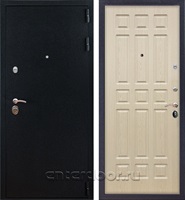 Входная стальная дверь Лайт 3К (Черный Бархат / Дуб беленый)