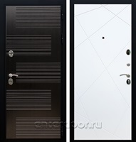 Входная металлическая дверь Армада Премиум 185 ФЛ-291 (Венге / Белый матовый)
