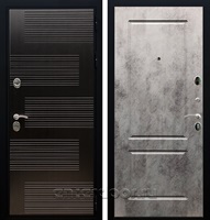 Входная дверь Армада Тесла ФЛ-117 (Венге / Бетон темный)