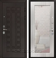 Входная металлическая дверь Армада Сенатор Cisa с Зеркалом Пастораль (Венге / Сандал белый)