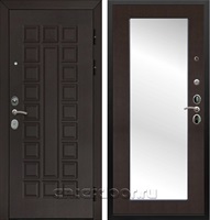 Входная металлическая дверь Армада Сенатор Cisa с Зеркалом Пастораль (Венге / Венге)