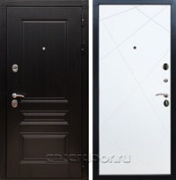 Входная дверь Армада Люксор ФЛ-291 (Венге / Белый софт)