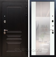 Входная дверь Армада Люксор с зеркалом СБ-16 (Венге / Ясень белый)