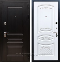 Входная металлическая дверь Армада 17 Мегаполис ФЛ-316 (Венге / Белый патина Серебро)