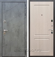 Входная стальная дверь Армада 22 ФЛ-117 (Бетон тёмный / Дуб беленый)