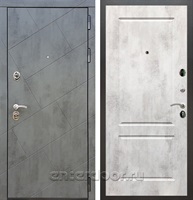 Входная стальная дверь Армада 22 ФЛ-117 (Бетон тёмный / Бетон светлый)